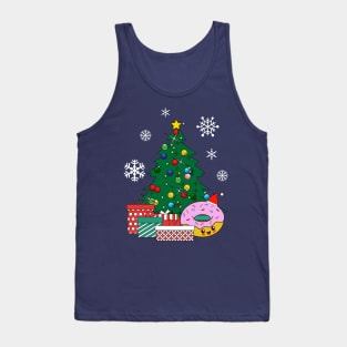 Happy Doughnut Around The Christmas Tree Tank Top